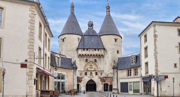 Photo of the Craffe Gate in Nancy, Lorraine, France.