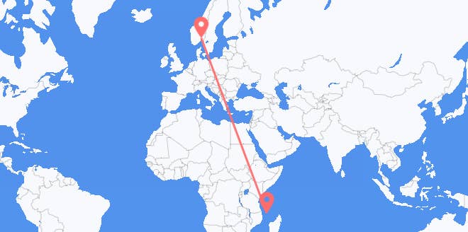 les Comores pour la Norvège