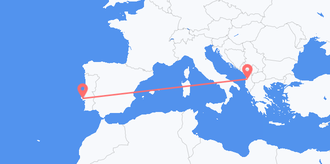 Albania to Portugal