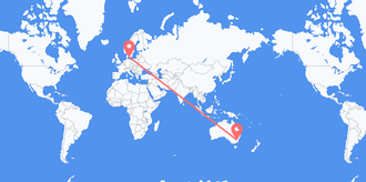 オーストラリア デンマークへ