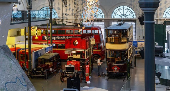 This is an exhibition of the London Transport Museum.