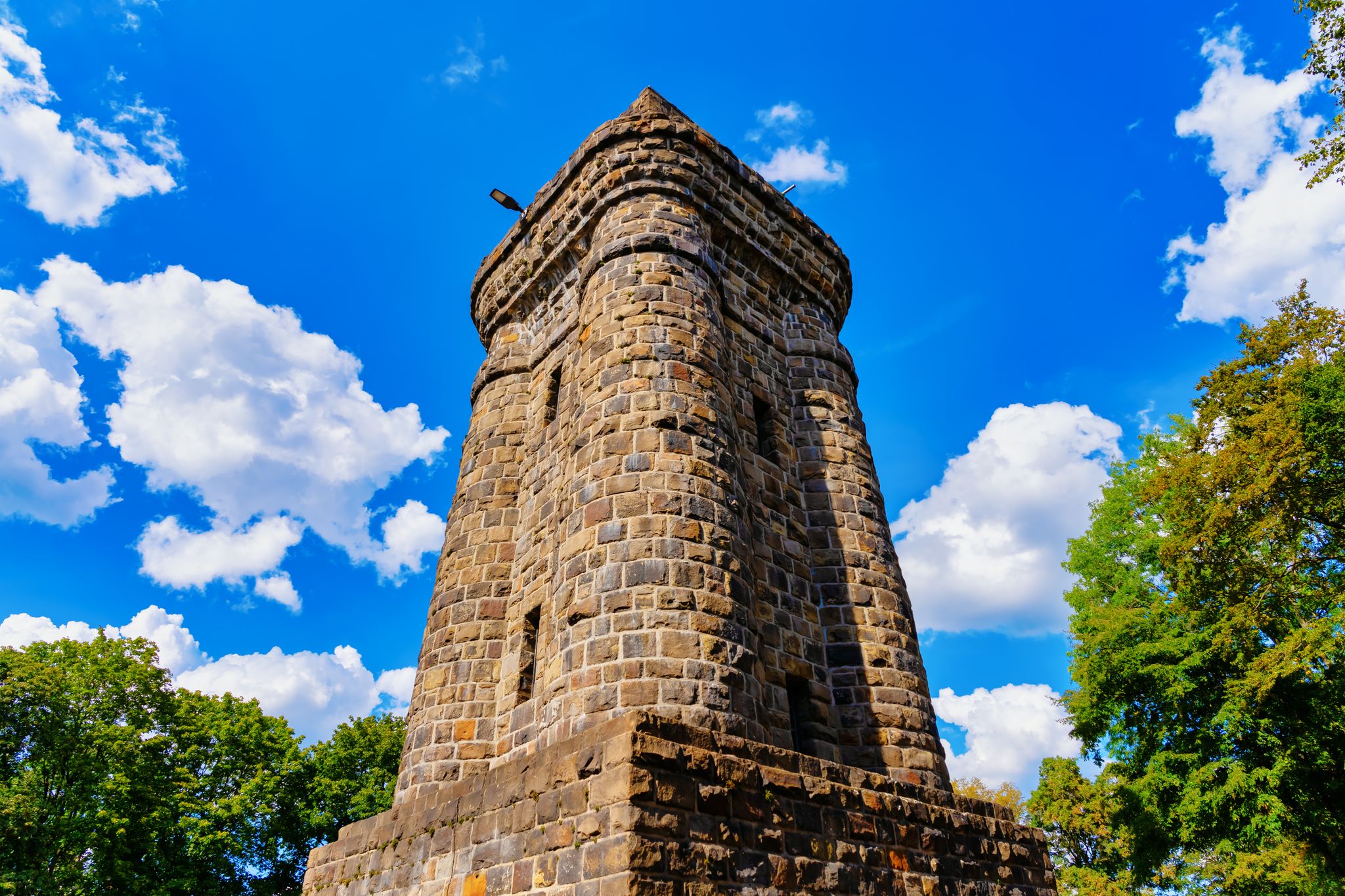 picture of the Bismarck Tower in the Hardt Park in Wuppertal, Germany