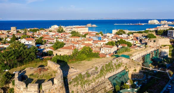 photo of ariel view of Castle of Chios, Chios, Greece.