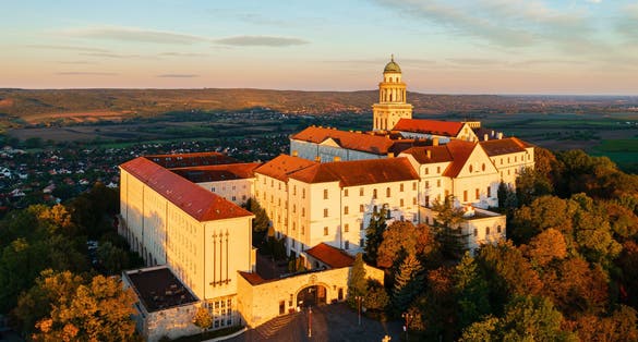 photo of Aerial View of Pannonhalma Archabbey Hungary.