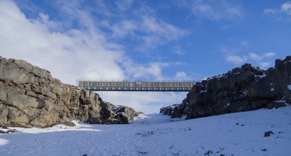 photo of A Bridge Between Two Continents, Miðlína - Iceland - March 2017 .