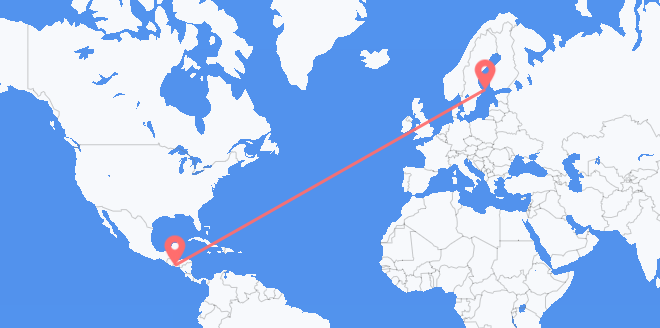 El Salvador a Islas Åland