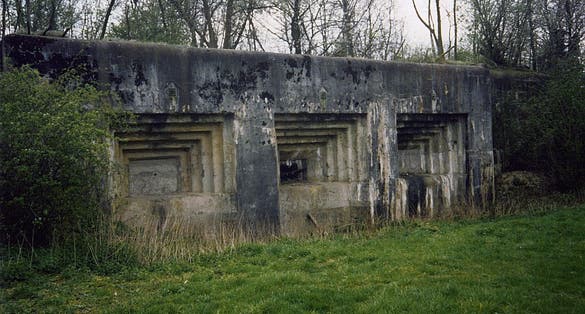 photo of view of Fort Eben-Emael, Bassenge, Belgium.