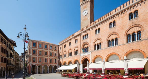 Treviso in Italy / view of the marketplace