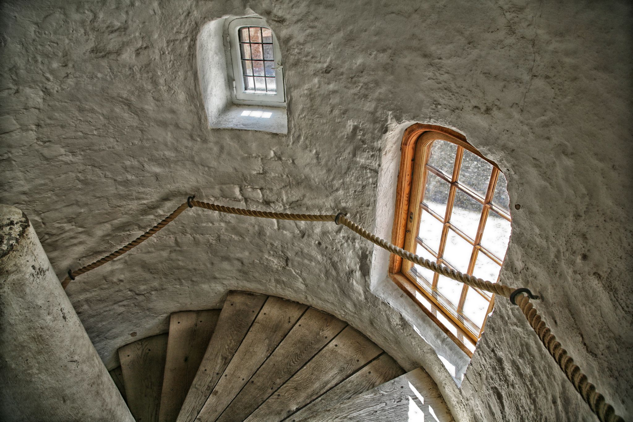 Photo of Tower staircase of the royal castle Koldinghus, Kolding, Denmark.
