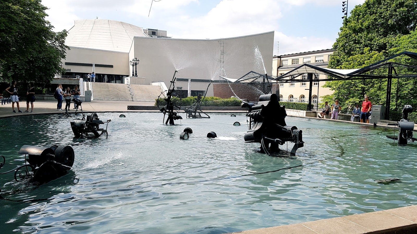 Tinguely Fountain, Vorstädte, Basel, Basel-City, Switzerland