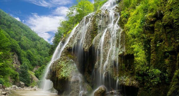 Photo of Waterfall beautiful (Kuzalan waterfall) in Karadeniz province, Giresun, Turkey.