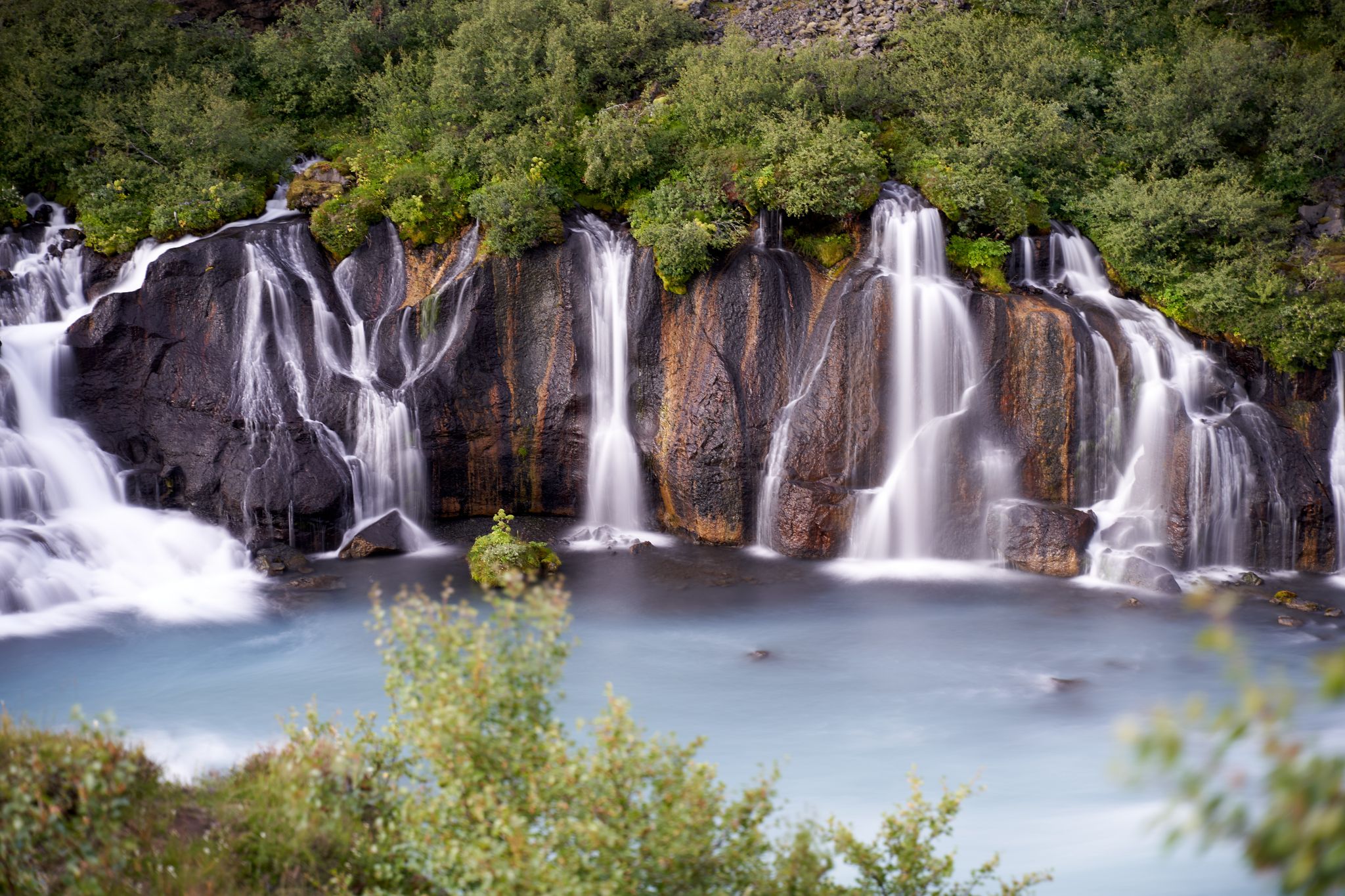 photo of Barnafossar og hraunfossar in Iceland - Húsafell.