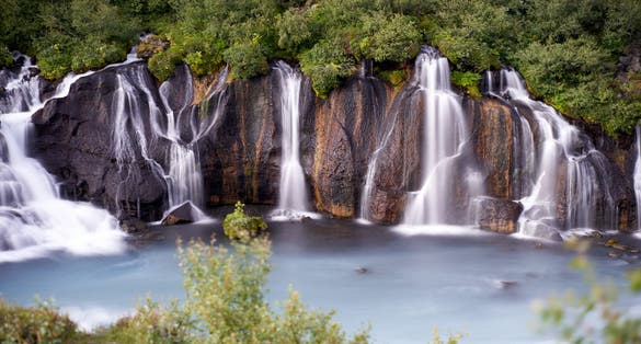 photo of Barnafossar og hraunfossar in Iceland - Húsafell.