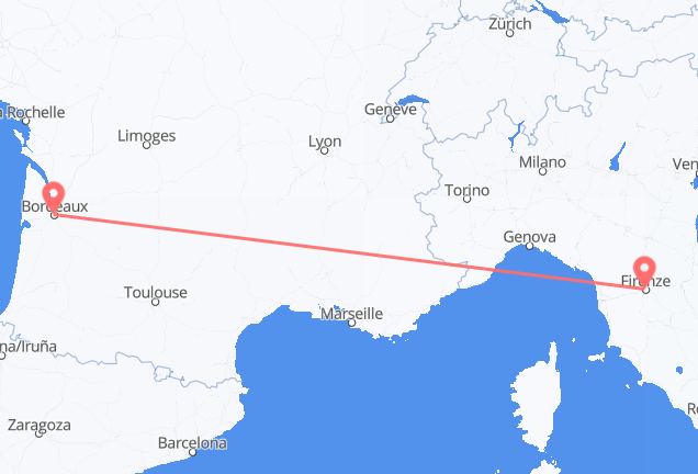 Firenze a Bordeaux