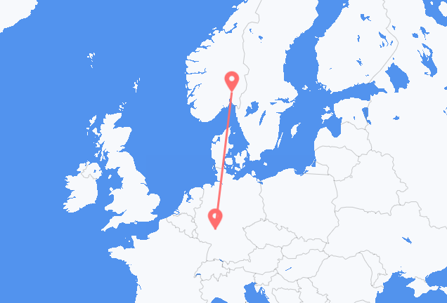 Oslo to Frankfurt