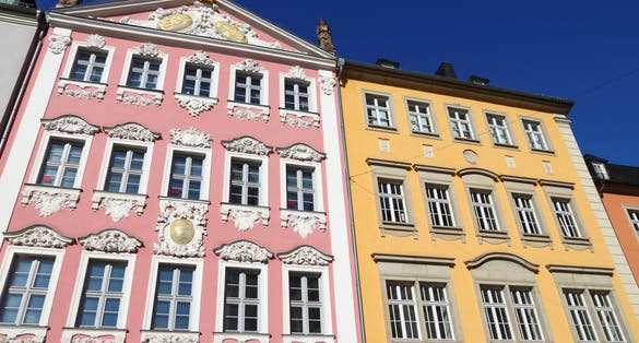 Photo of Chemnitz, Germany (State of Saxony). Neumarkt square architecture.