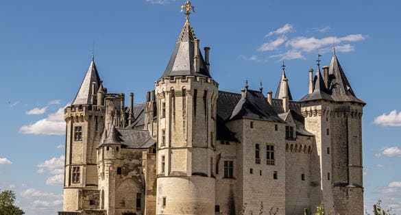 photo of view of Saumur, France.