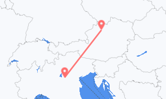 Train tickets from Hörsching to Verona
