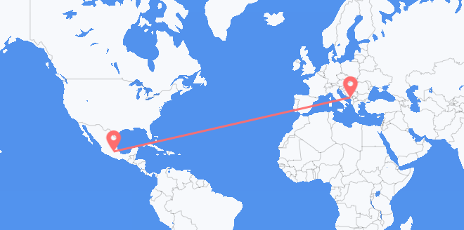 Mexico to Montenegro