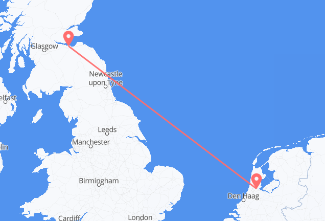 Amsterdam to Edinburgh