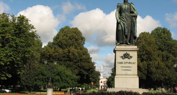 Carl XIV Johan monument by Ferdinand von Miller (1846). Norrköping, Sweden.