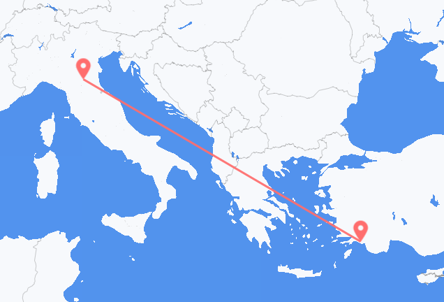 Dalaman to Bologna