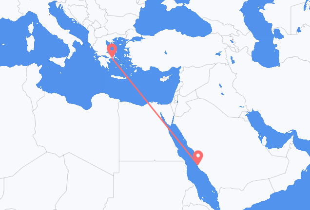 Jeddah to Athens