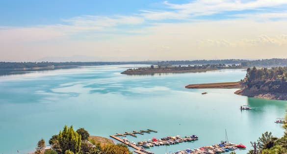 Photo of Seyhan Dam Lake View ,Adana, Turkey.