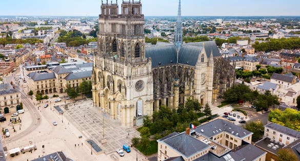 Orleans Cathedral or Basilique Cathedrale Sainte Croix d'Orleans is a Roman Catholic church in Orleans, France