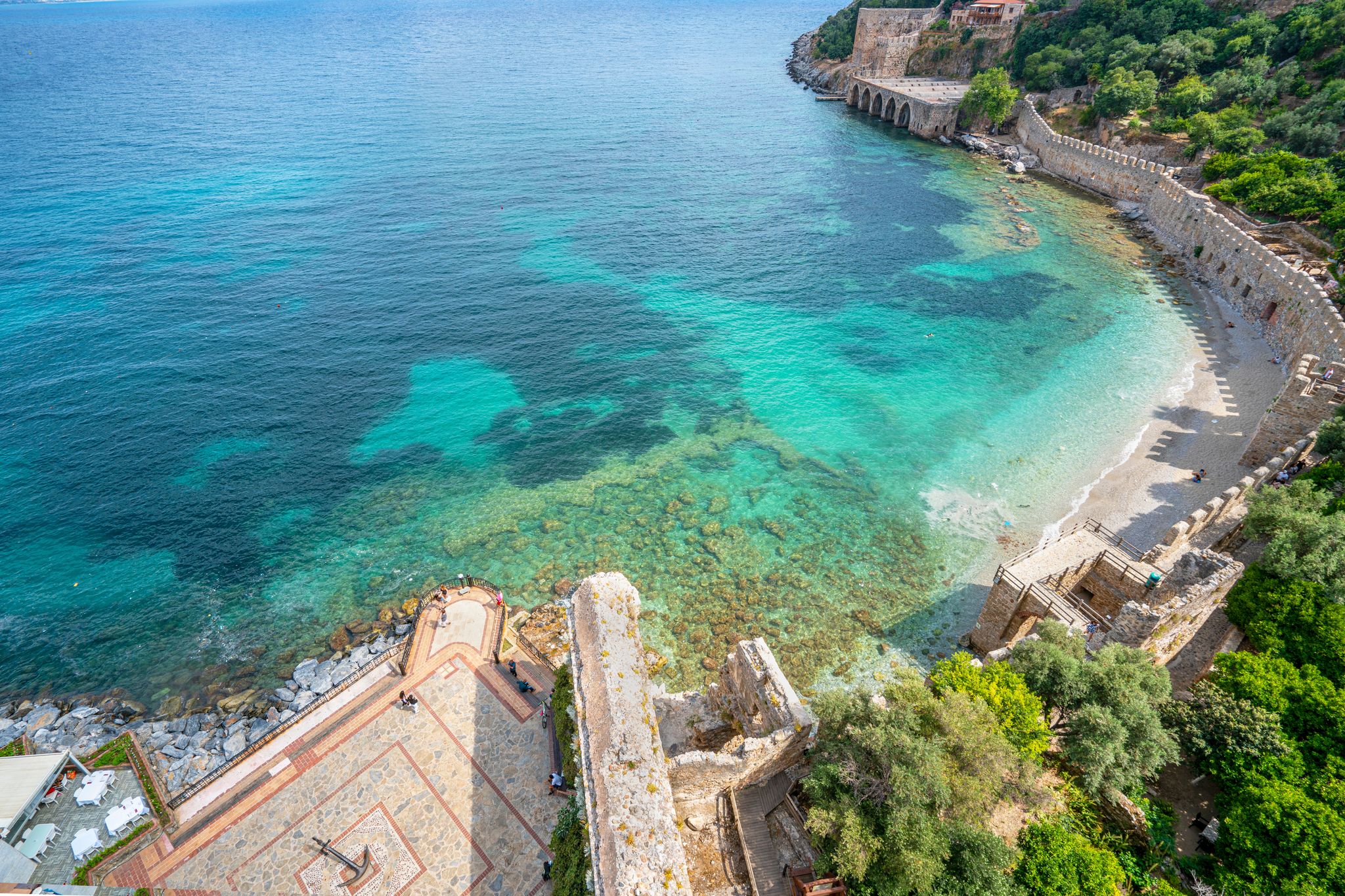 photo of the Alanya Shipyard is the historic dock area of Alanya, Turkey and is also referred to as Alanya Tersanesi , Tophane , Alanya Tersane, Turkey.
