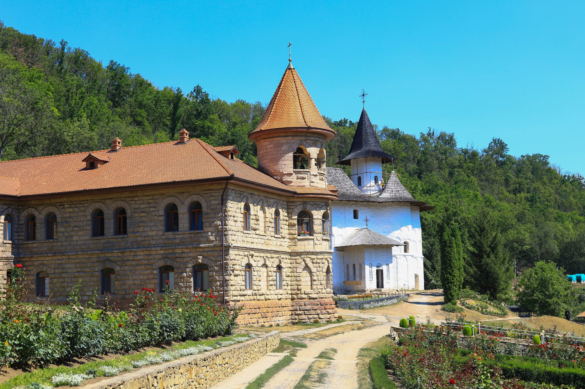 Photo of Rudi Monastery, in Moldova, is an orthodox complex of temples, only for women. Its construction started in 1777.