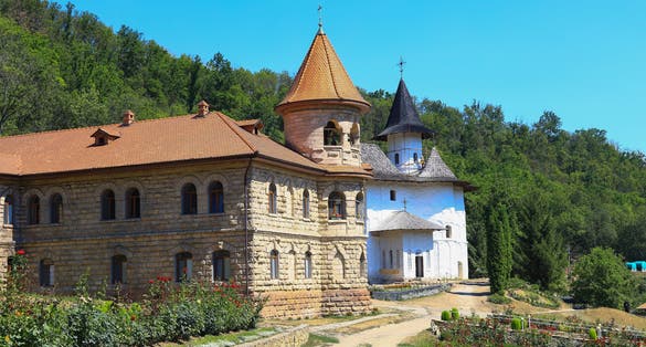 Photo of Rudi Monastery, in Moldova, is an orthodox complex of temples, only for women. Its construction started in 1777.