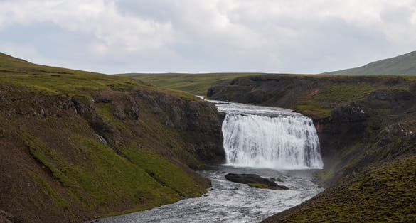  photo of Thorufoss Waterfall in West Iceland