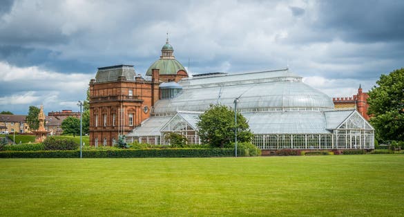 The People's Palace & Winter Garden in Glasgow, Scotland.