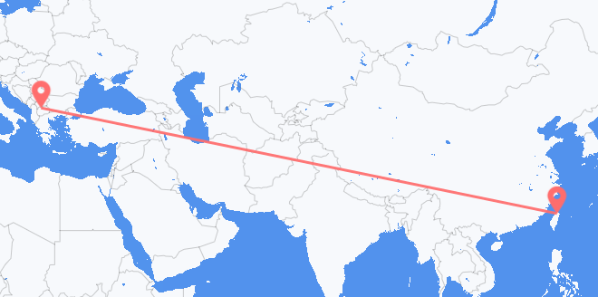 台湾 飞往 北马其顿