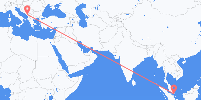 新加坡 目的地 黑山