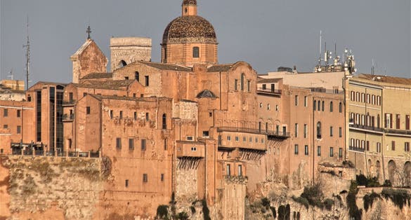 Cathedral of Cagliari, Sardinia, Italy.