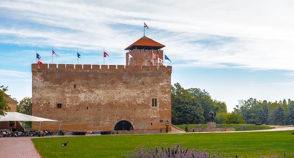 photo of view of Park at Gyula castle in Gyula, Hungary.