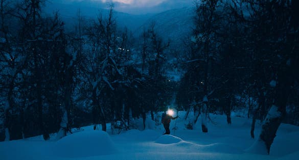 photo of view of Ski touring in Sogndal, Norway.