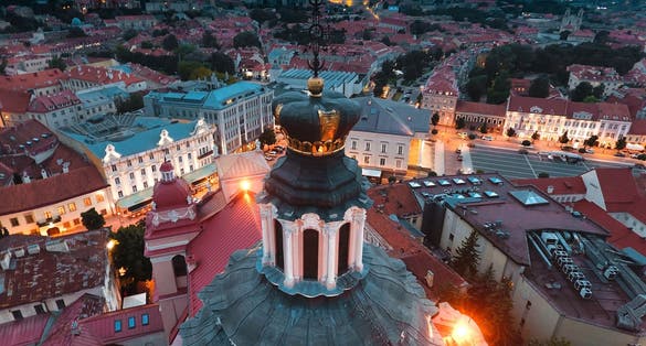 Church of St. Casimir in Vilnius Lithuania.