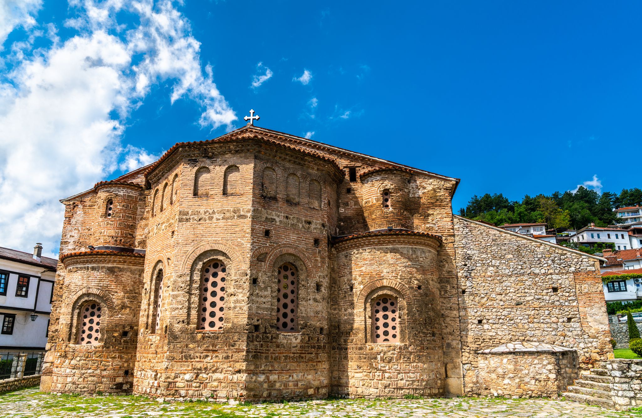 Photo of St. Sofia church in Ohrid in a beautiful summer day, Republic of Macedonia.