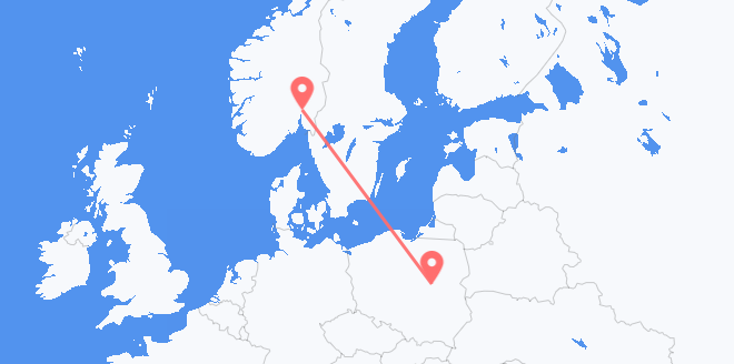 Norway to Poland