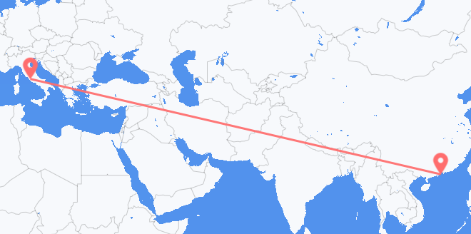 澳門 前往意大利