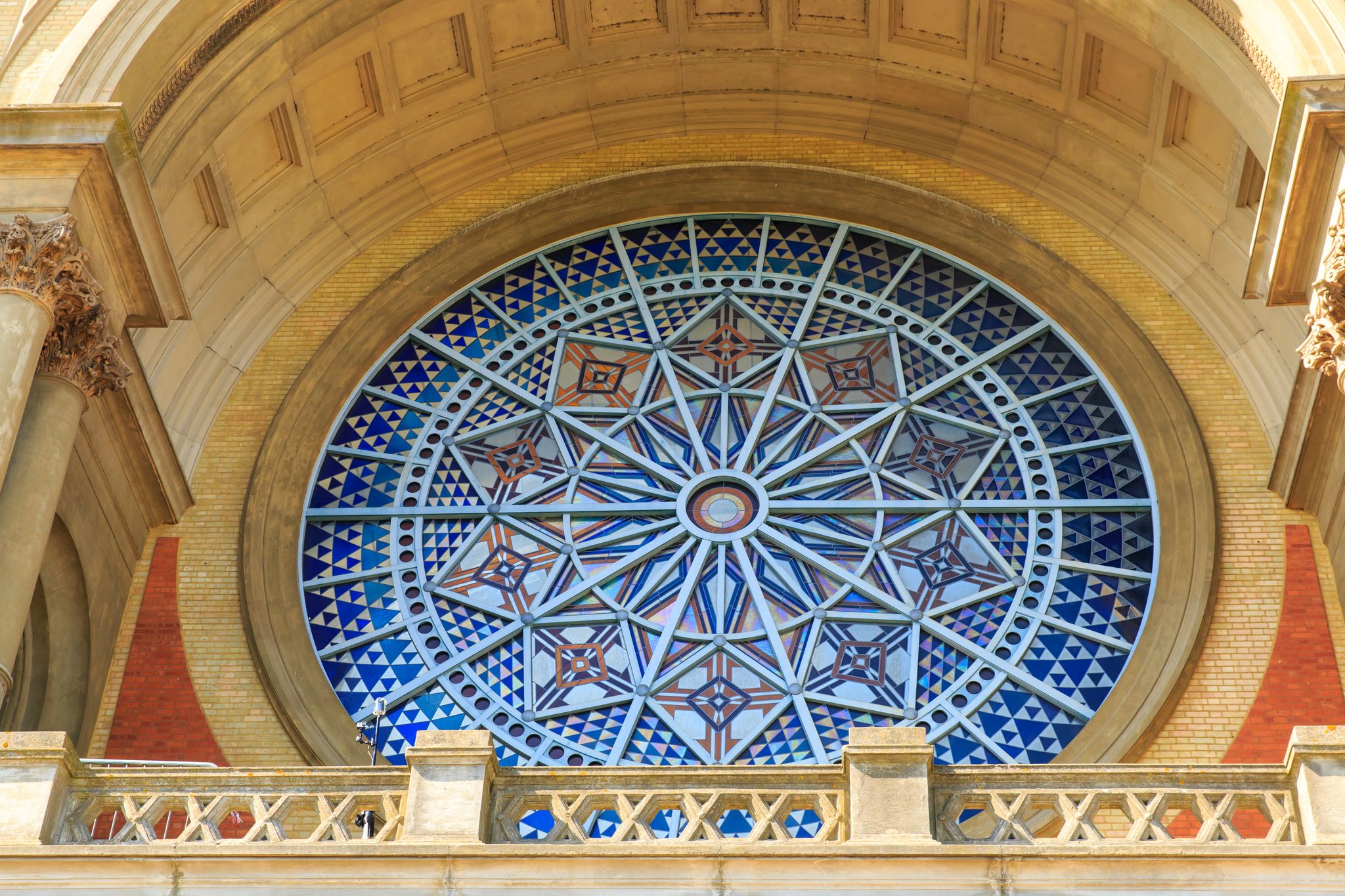 Photo of Alexandra Palace known as the People's Palace opened in 1873 in North london, it is an entertainment and sports venue The tower made the first TV broadcast, great views of London, UK.