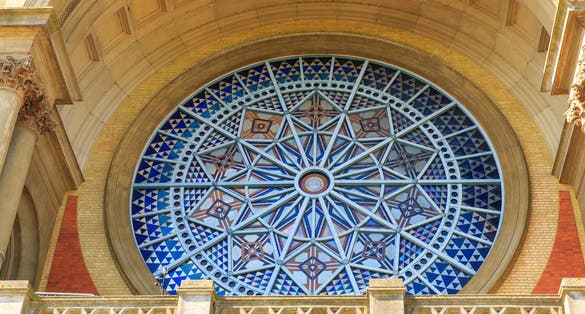 Photo of Alexandra Palace known as the People's Palace opened in 1873 in North london, it is an entertainment and sports venue The tower made the first TV broadcast, great views of London, UK.