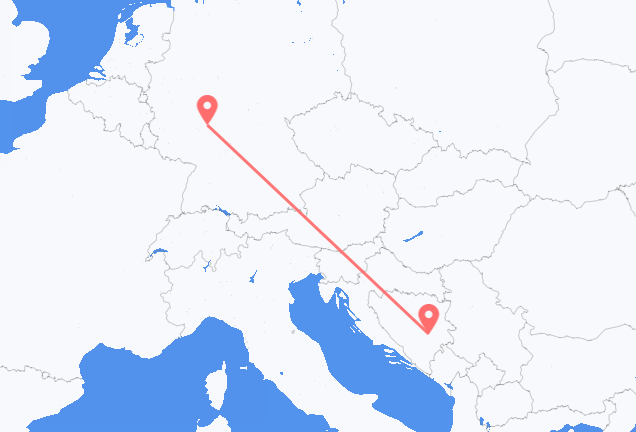 Sarajevo to Frankfurt