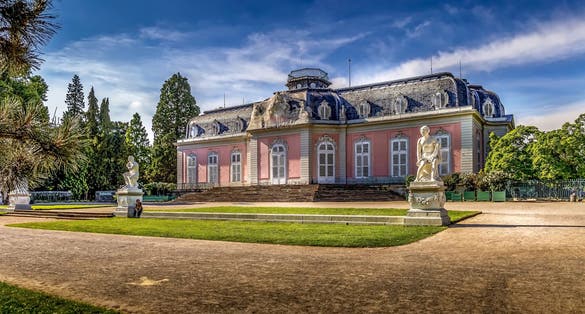  the Benrath palace in Dusseldorf, Germany