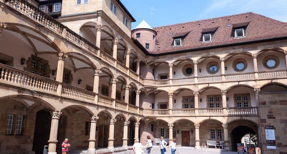  In the courtyard of the old castle in Stuttgart