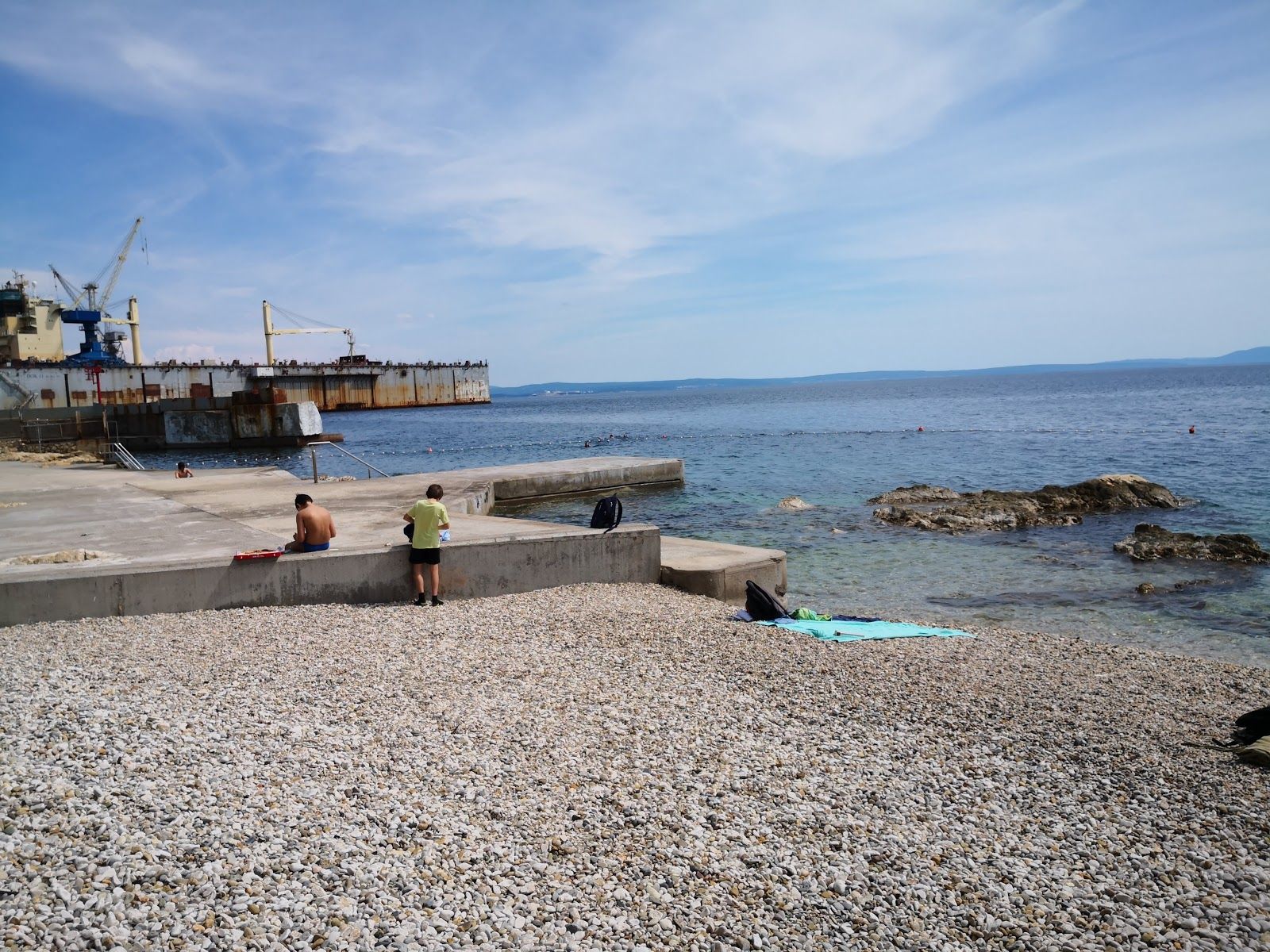 Javna plaža Pećine, Mjesni odbor Pećine, Grad Rijeka, Primorje-Gorski Kotar County, Croatia
