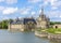 photo of the famous Chateau de Chantilly (Chantilly Castle, 1560) at beautiful morning, is a historic chateau located in town of Chantilly, France.